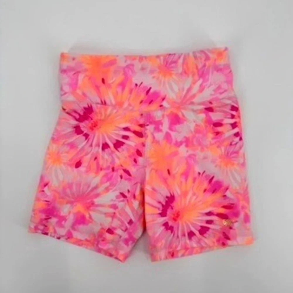 Justice Girls Costa Rica Social Club Graphic Tee and Tie Dye Bike Shorts Set M10